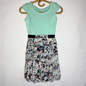 Love, Fire Floral Skater Dress